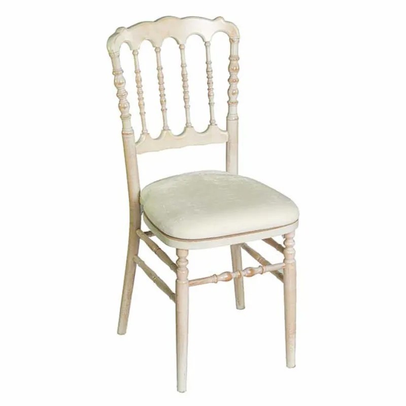 Silla Napoleón de Madera con Cojín Apilable