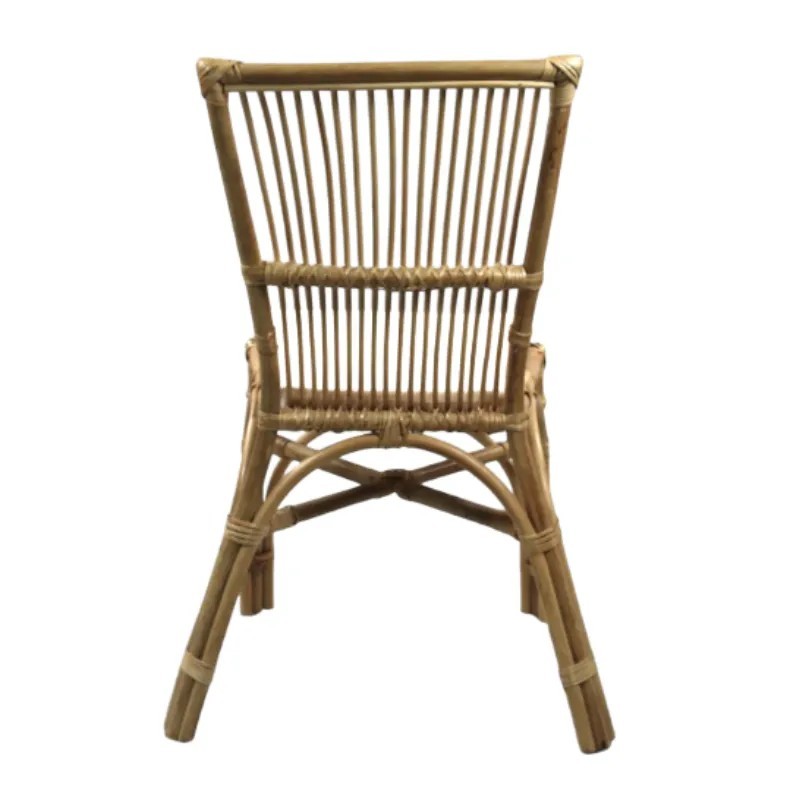 Silla Tulum de Ratán Natural Apilable | Mobiliario Exterior