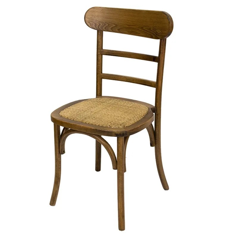 Silla Taberna Nogal de Madera de Haya | Mobiliario Hostelería