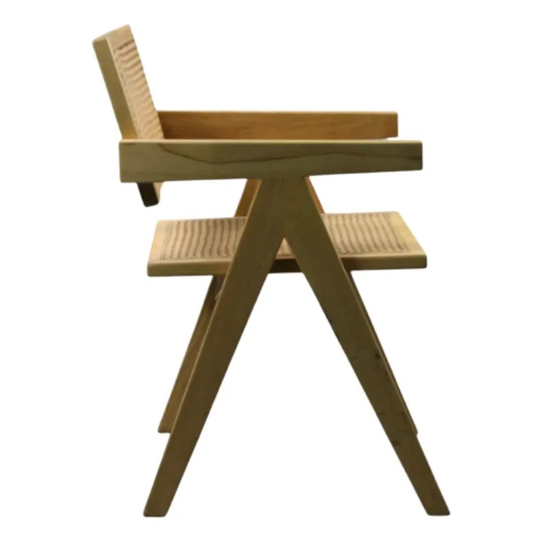 Silla Nórdika de Madera y Ratán | Mobiliario Hostelería