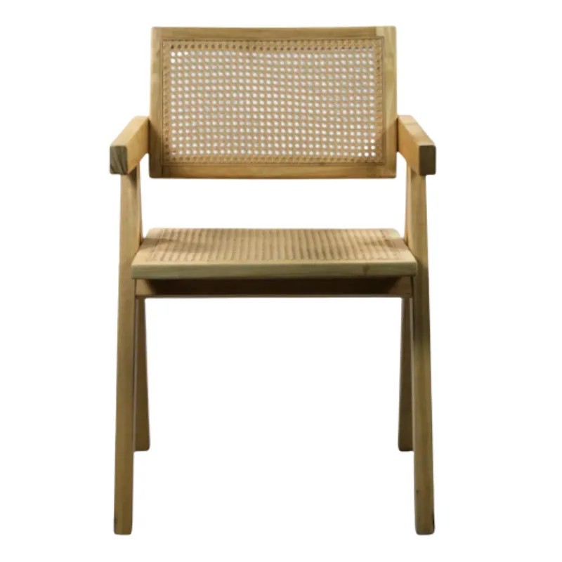 Silla Nórdika de Madera y Ratán | Mobiliario Hostelería