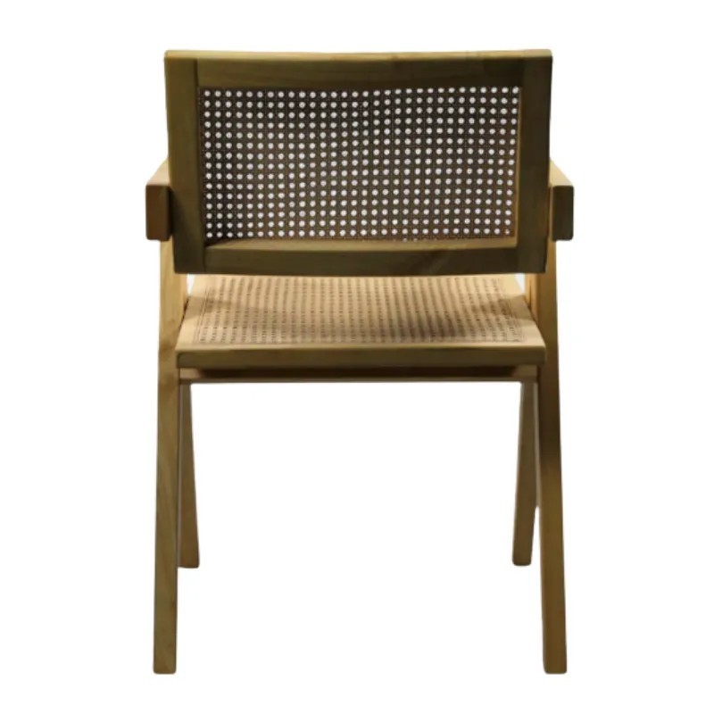 Silla Nórdika de Madera y Ratán | Mobiliario Hostelería