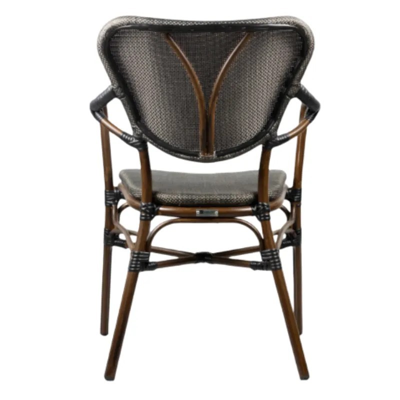 Silla Toulouse Bistró con Reposabrazos de Aluminio | Exterior