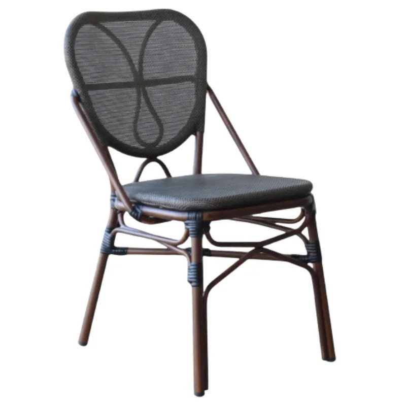 Silla Niza Bistró de Aluminio y Textilene | Mobiliario Exterior