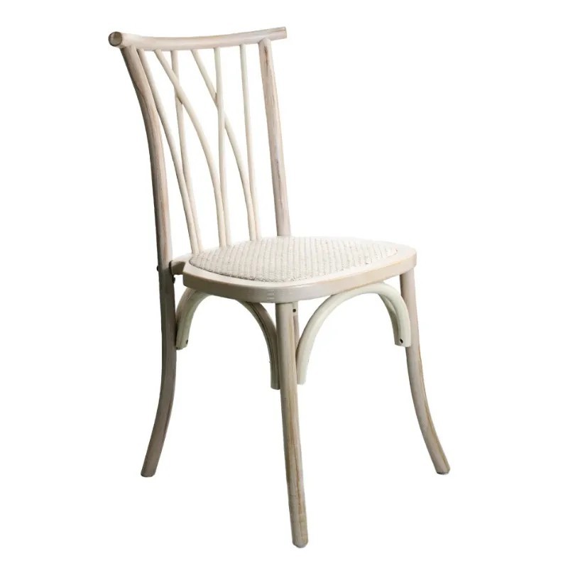 Silla Roma de Madera y Ratán | Mobiliario Hostelería