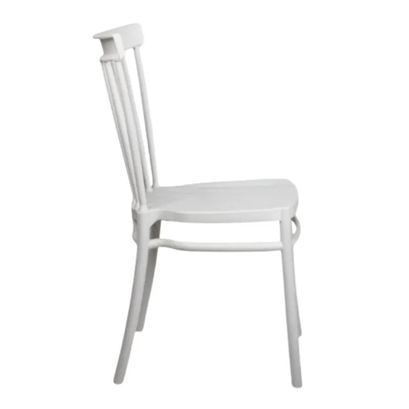 Silla Windsor Blanca de Polipropileno | Mobiliario Exterior