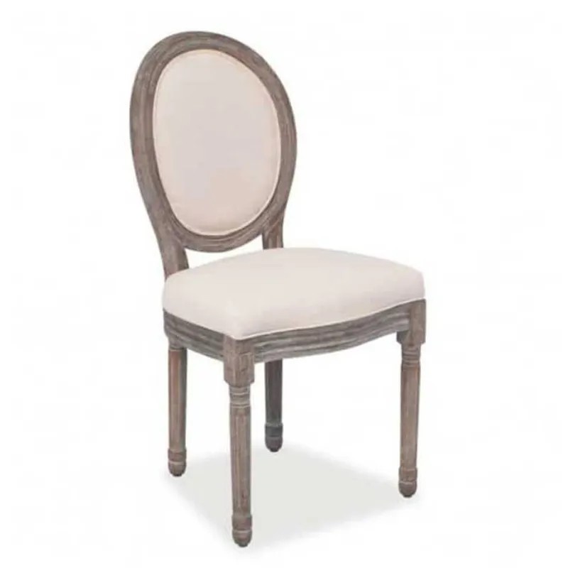 Silla Luis XVI Tapizada en Lino | Mobiliario Hostelería