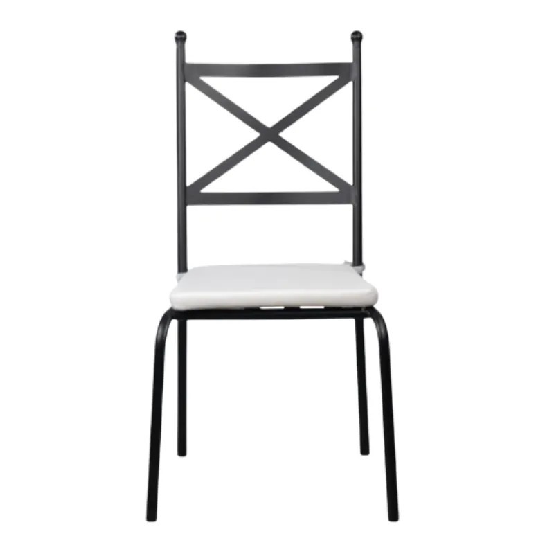 Silla Black de Forja Negra con Cojín | Mobiliario Hostelería 2