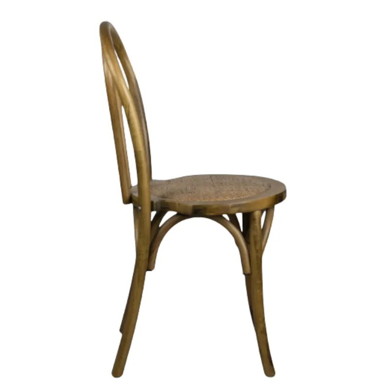 Silla Thonet de Madera y Ratán Apilable | Mobiliario Hostelería