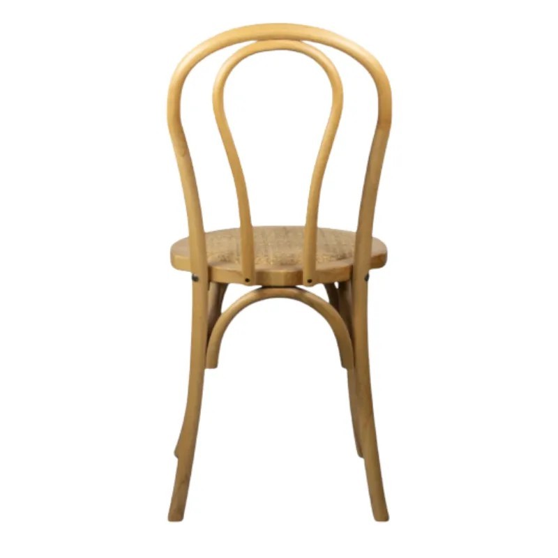 Silla Thonet de Madera y Ratán Apilable | Mobiliario Hostelería