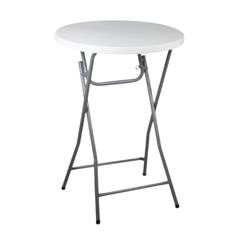 Mesa Alta Redonda Plegable 80 cm | Mobiliario Hostelería