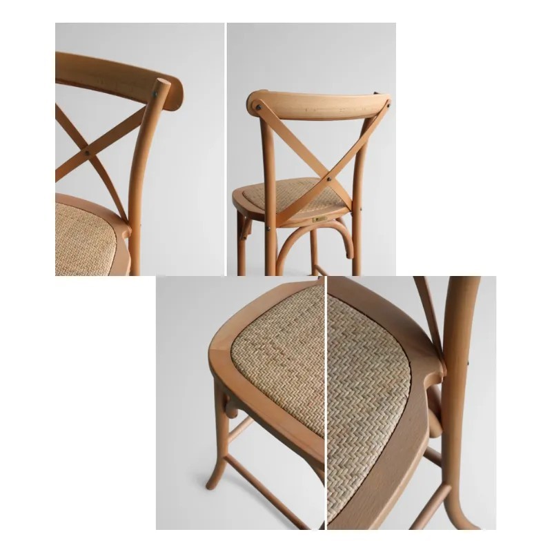 Taburete crossback madera haya | Taburete hostelería