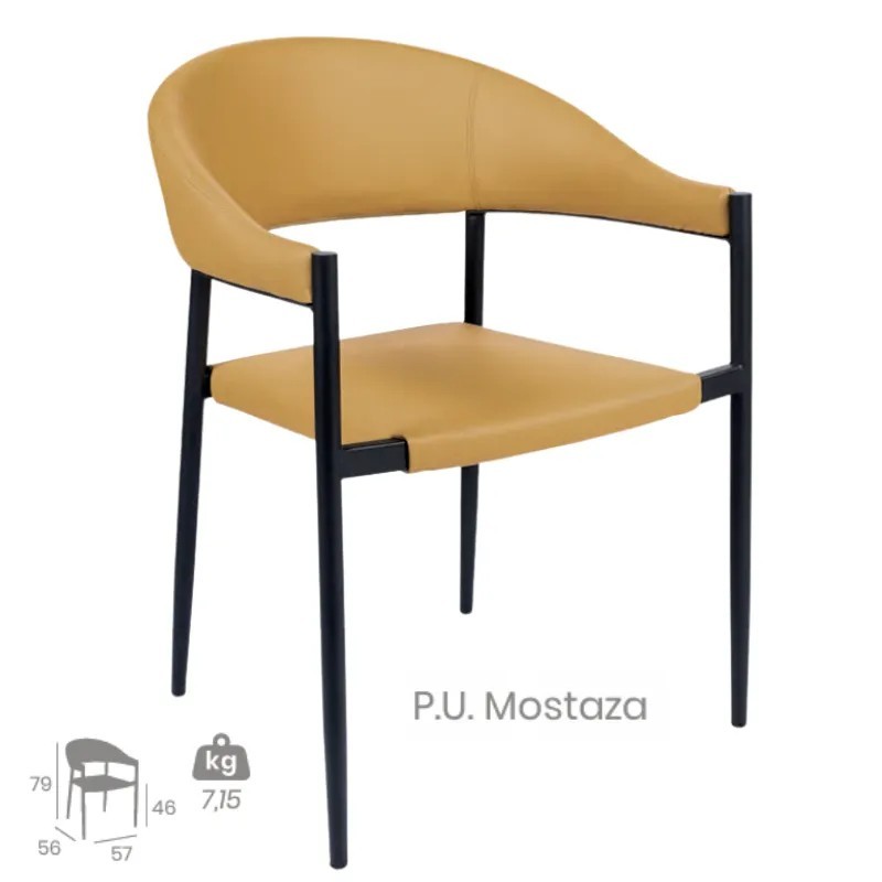 Sillón Nara Tapizado | Mobiliario Hostelería
