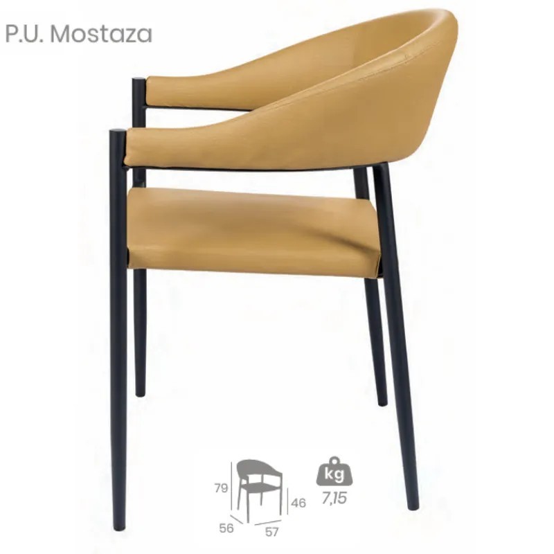 Sillón Nara Tapizado | Mobiliario Hostelería