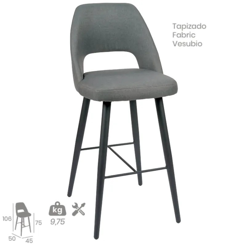 Taburete Arona Fabric | Banqueta Tapizada Para Hostelería