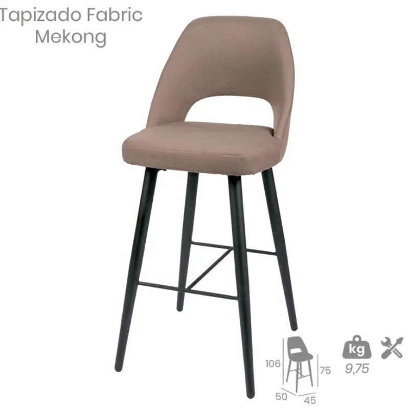 Taburete Arona Fabric | Banqueta Tapizada Para Hostelería
