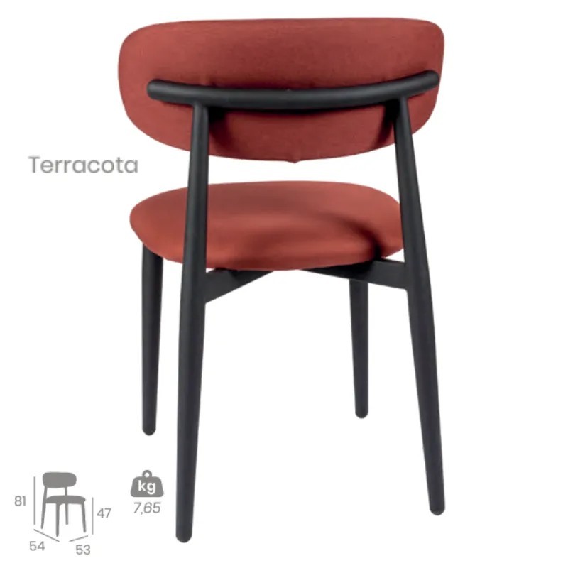 Silla Lírica Tapizada | Diseño Moderno Para Hostelería