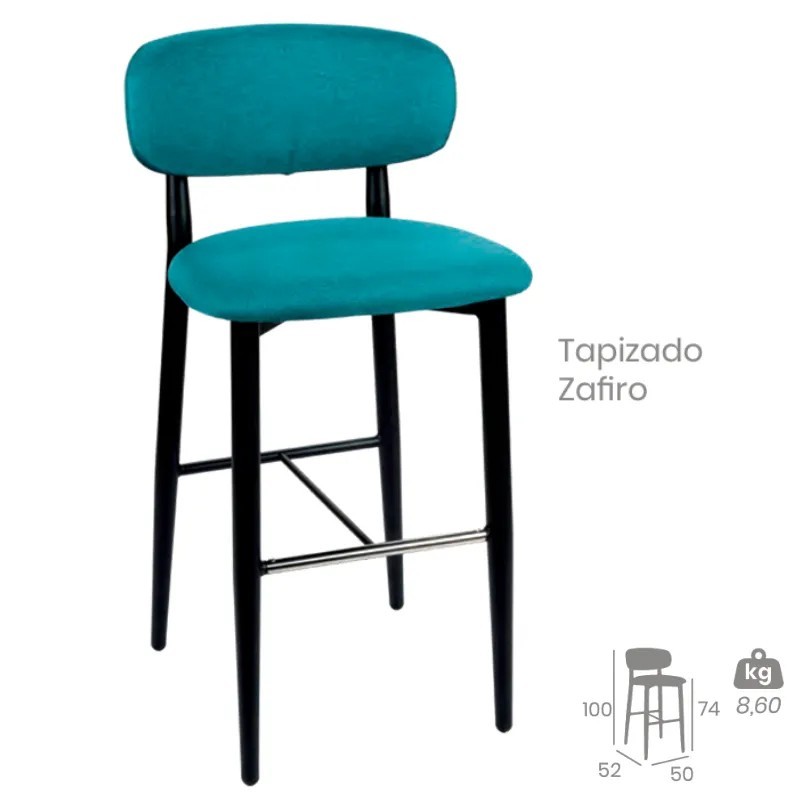Taburete Lírica Tapizado | Diseño Moderno Para Hostelería