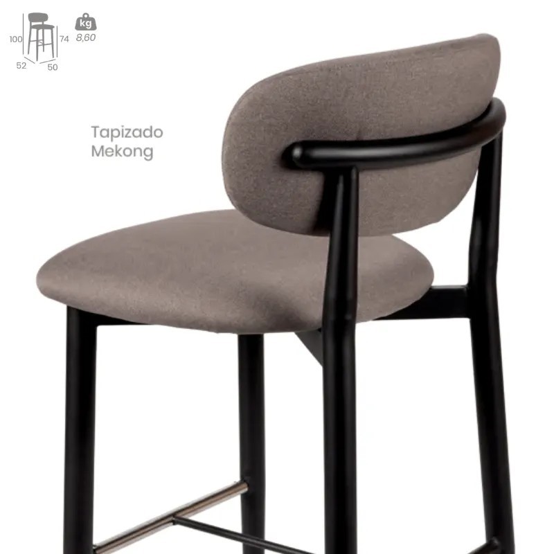 Taburete Lírica Tapizado | Diseño Moderno Para Hostelería