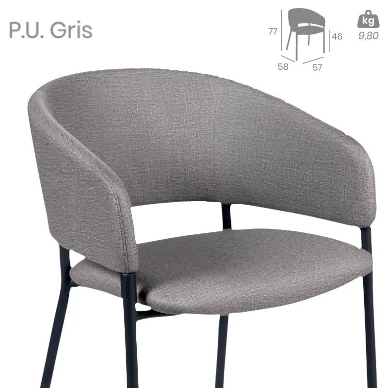 Sillón Alsacia Tapizado | Elegancia Y Confort Para Hostelería