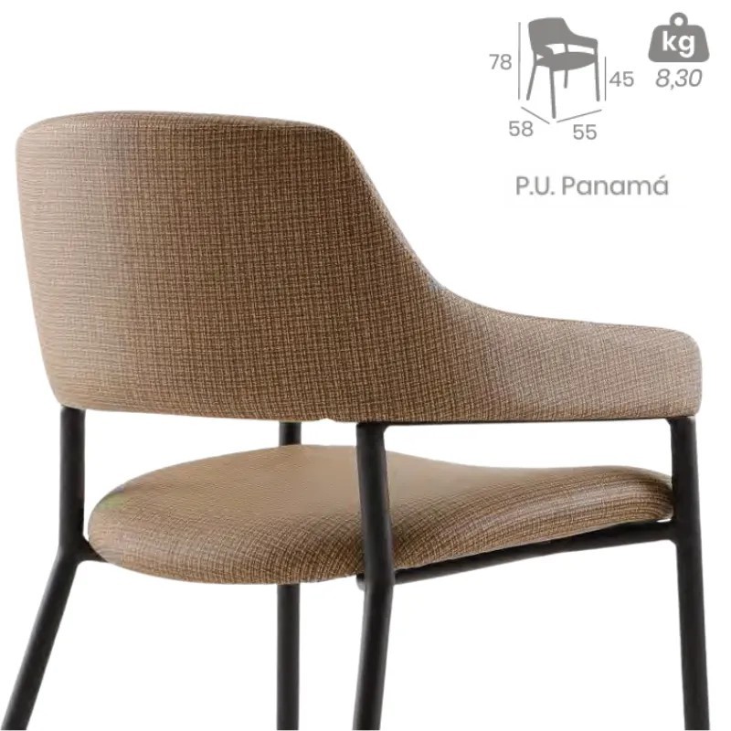 Sillón Estocolmo Tapizado | Diseño Nórdico Para Hostelería