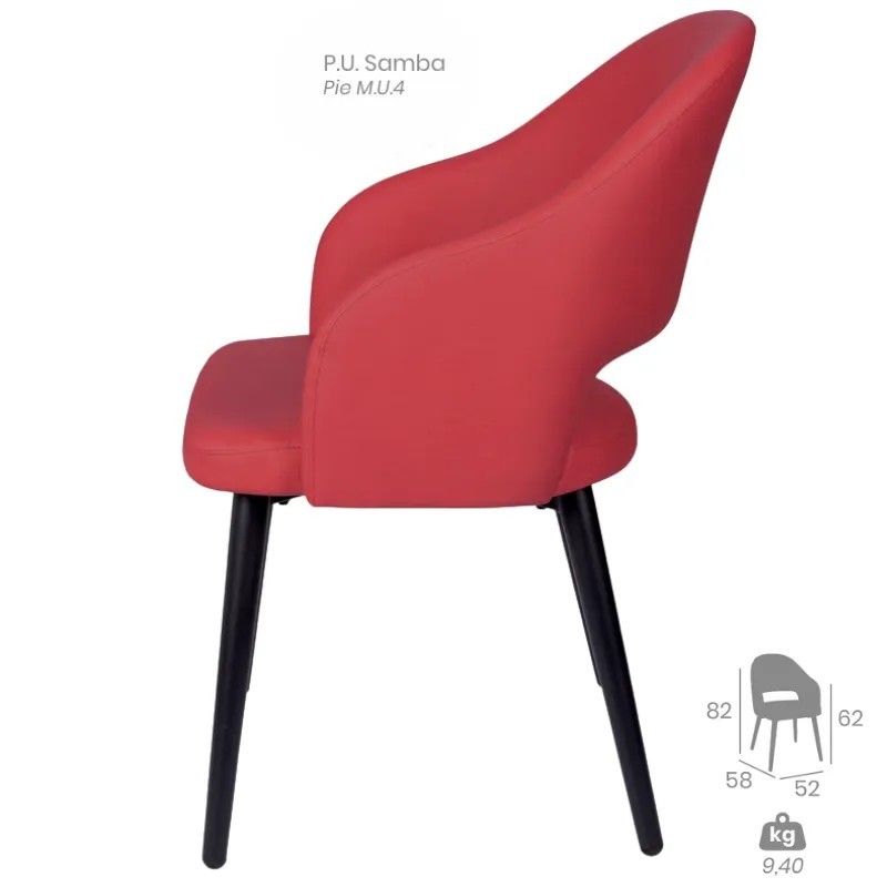 Sillón Cremona Tapizado | Mobiliario De Hostelería