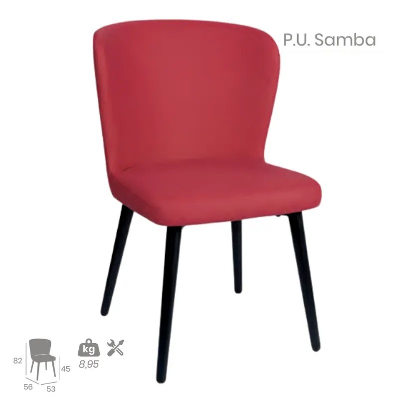 Silla Véneto Tapizada | Mobiliario De Hostelería 2