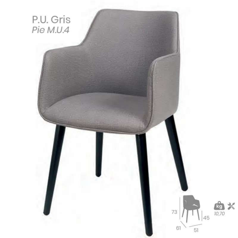 Sillón Davos M.U.4 | Sillón Tapizado Hostelería