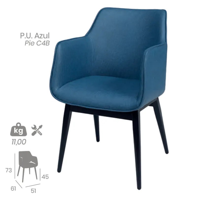 Sillón Davos C-4 | Sillón Tapizado Hostelería 2
