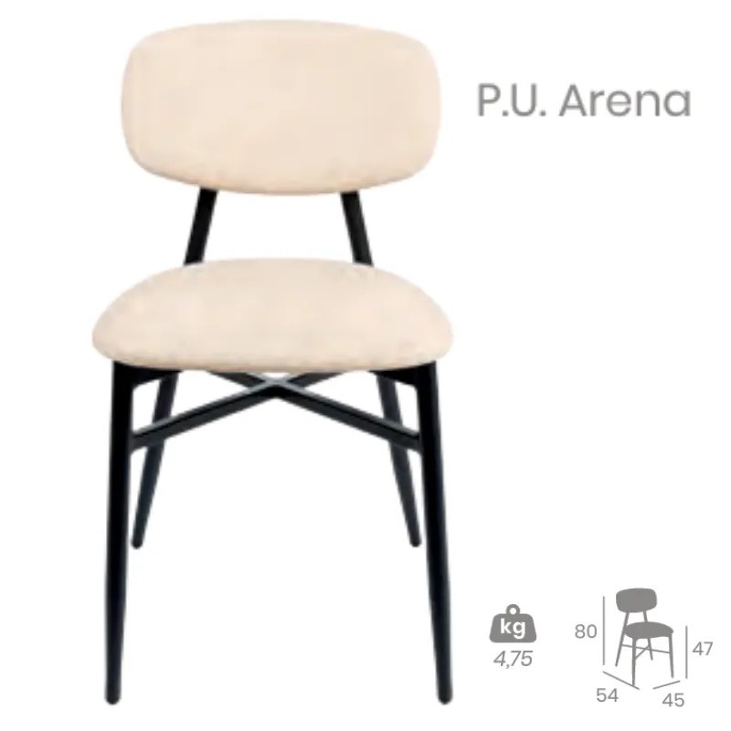 Silla Brooklyn Tapizada | Mobiliario de Hostelería