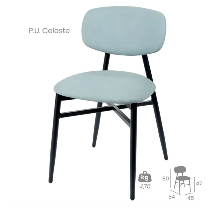 Silla Brooklyn Tapizada | Mobiliario de Hostelería 2