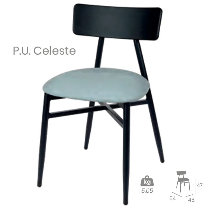 Silla Brooklyn Respaldo Acero | Silla Hostelería