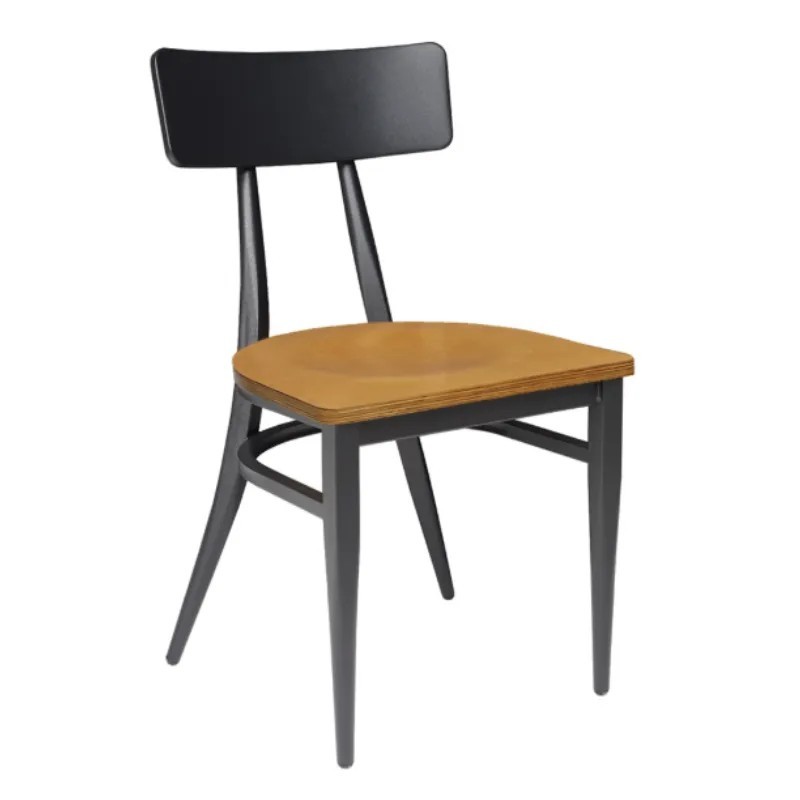 Silla Montana Respaldo Acero | Personalizable para Hostelería