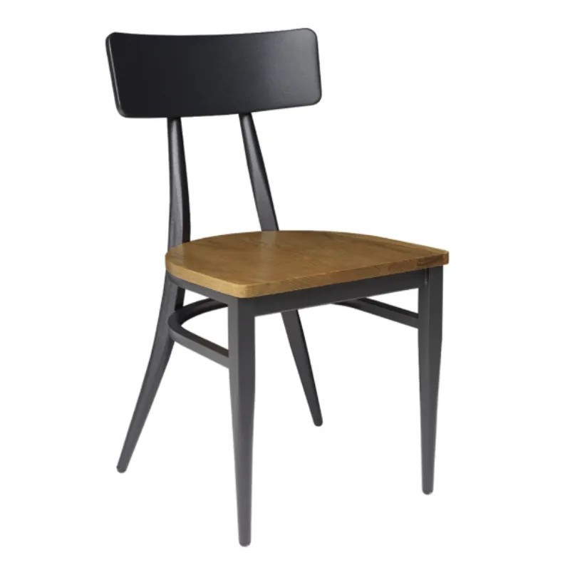 Silla Montana Respaldo Acero | Personalizable para Hostelería
