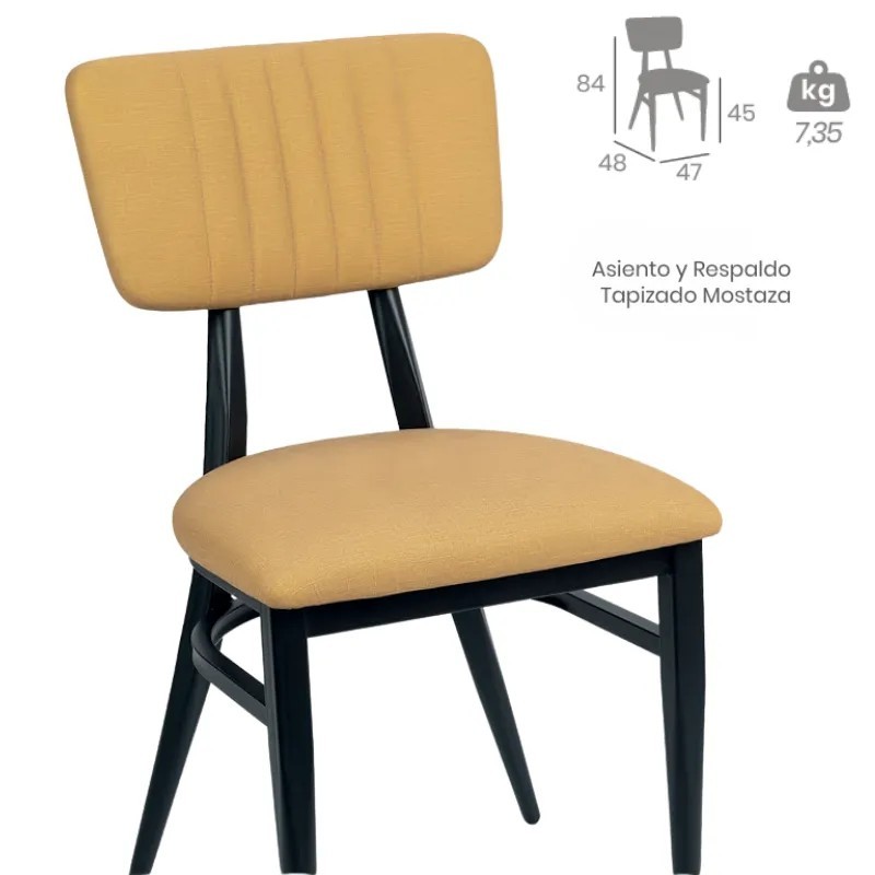 Silla Montana Respaldo Tapizado | Confort y Diseño