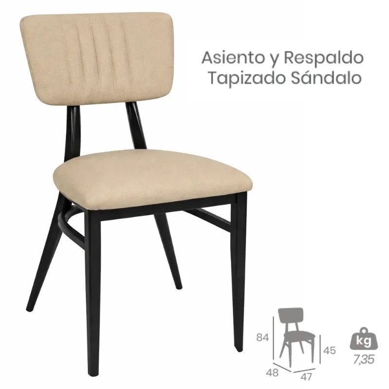 Silla Montana Respaldo Tapizado | Confort y Diseño