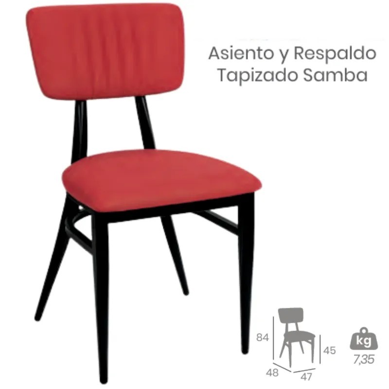 Silla Montana Respaldo Tapizado | Confort y Diseño