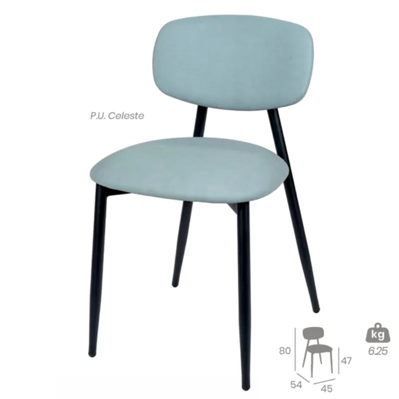Silla Dallas Respaldo Tapizado | Silla para Hostelería