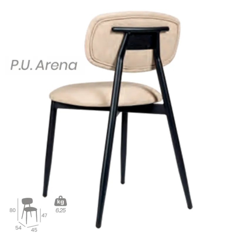 Silla Dallas Respaldo Tapizado | Silla para Hostelería 2