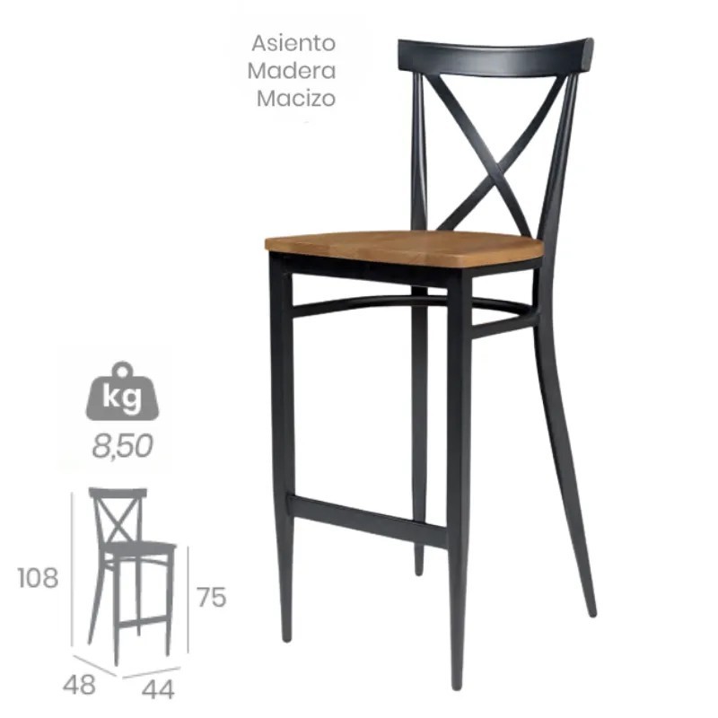 Taburete Orlando | Diseño Industrial Para Bares Y Restaurantes 2