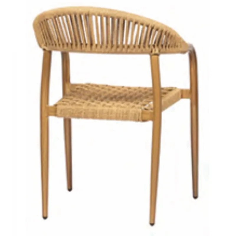 Sillón exterior aluminio y rope con reposabrazos | Terraza y jardín