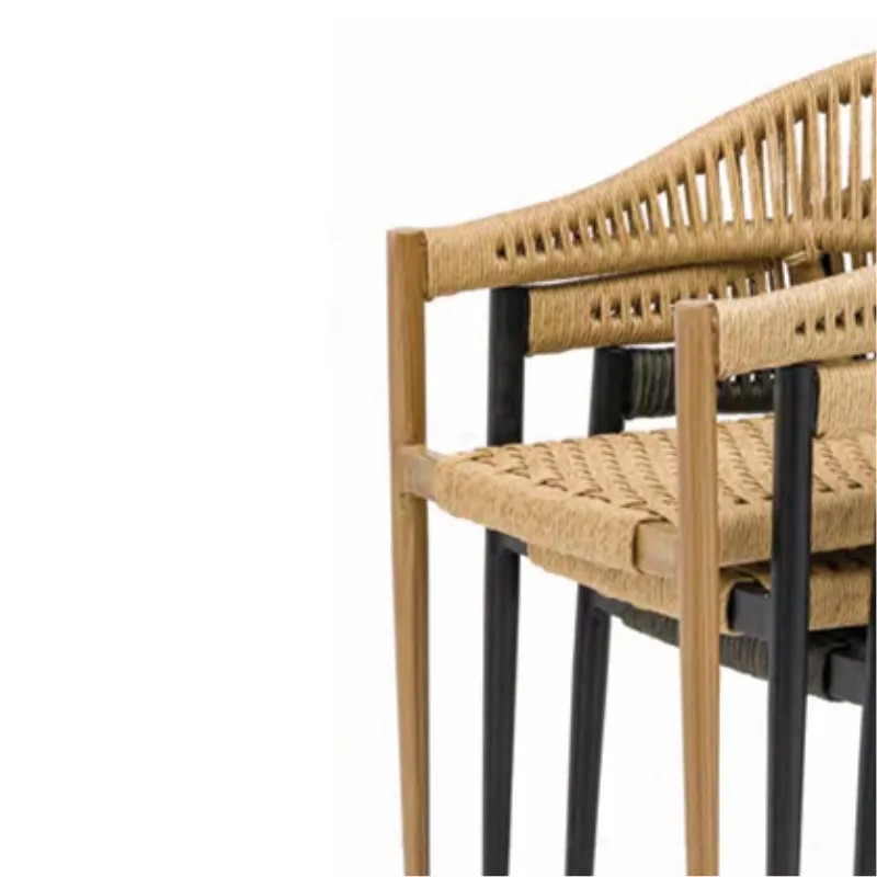Sillón exterior aluminio y rope | Terraza y jardín moderno