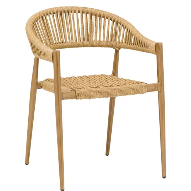 Sillón exterior aluminio y rope | Terraza y jardín moderno 2