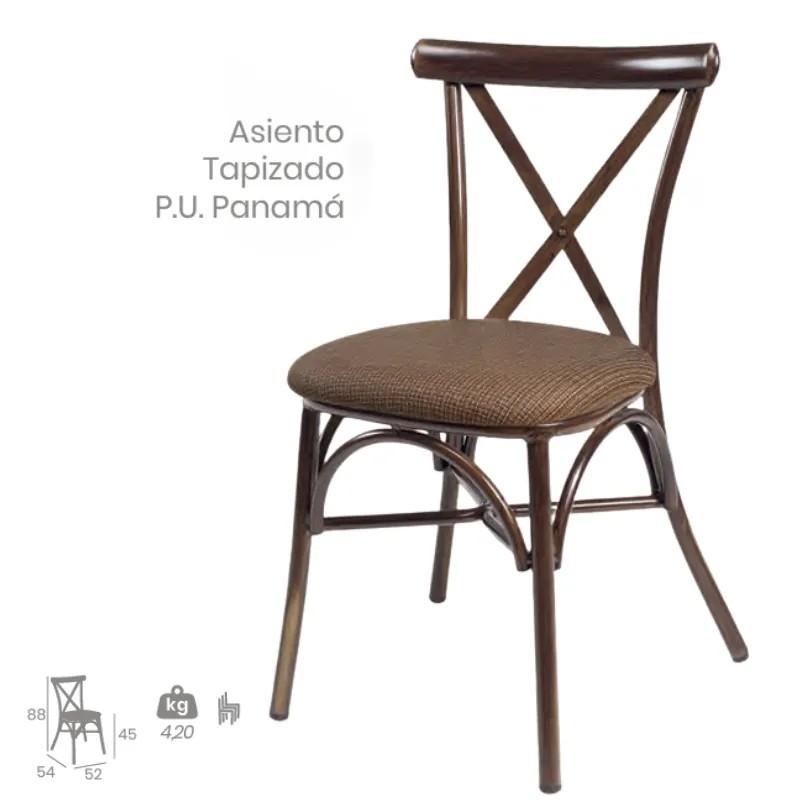 Silla Ático De Aluminio  | Mobiliario Hostelería