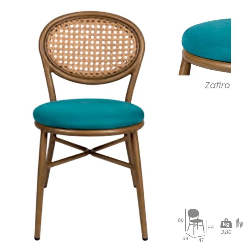 Silla Cracovia Rejilla | Diseño Elegante En Aluminio
