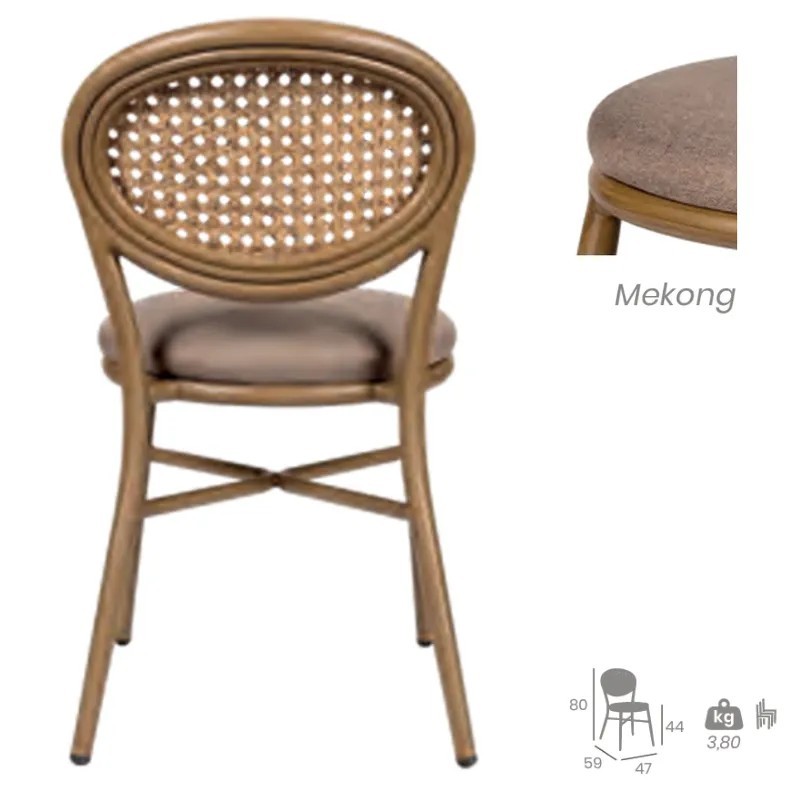 Silla Cracovia Rejilla | Diseño Elegante En Aluminio
