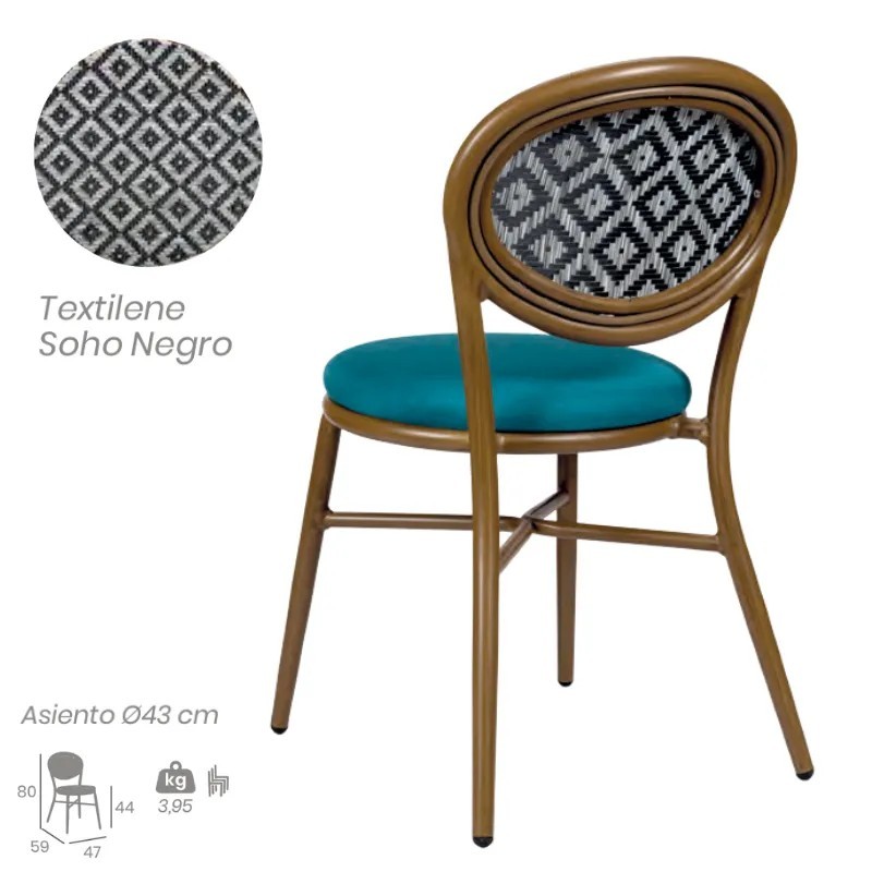 Silla Cracovia Textilene | Sillas Hostelería