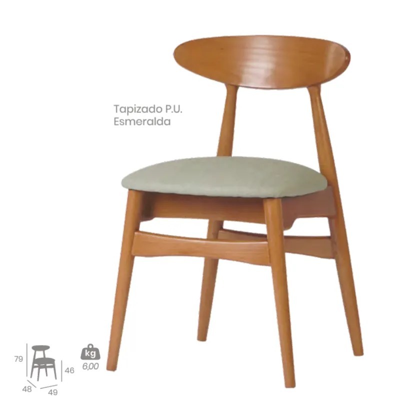 Silla Nórdica de Madera | Silla para Hostelería 2