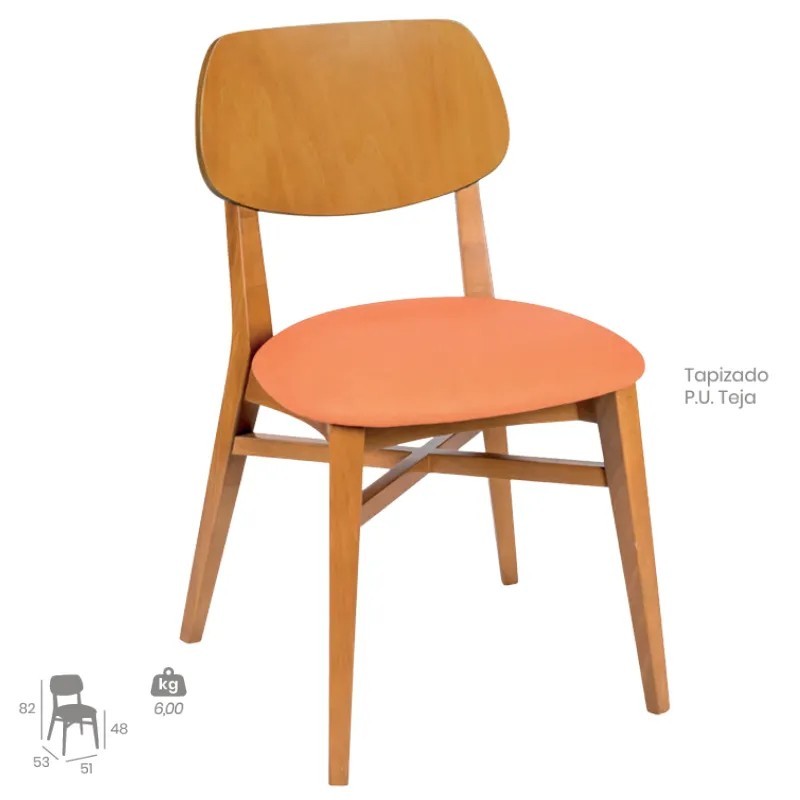 Silla Slovenia de Madera | Silla para Hostelería