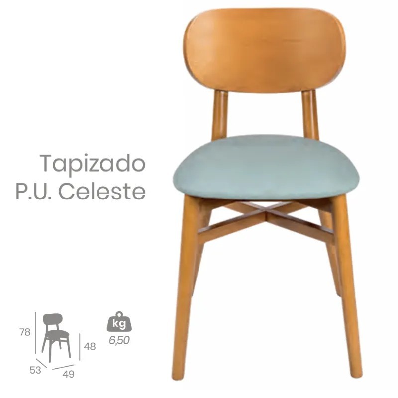 Silla Zagreb de Madera | Silla para Hostelería